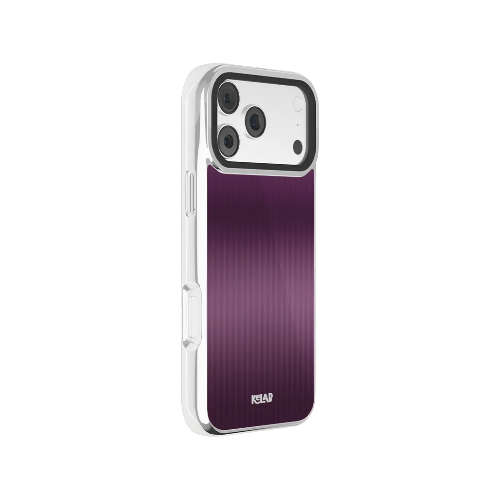 Violet Reverie | Purple Gradient Fluted Glass iPhone Case