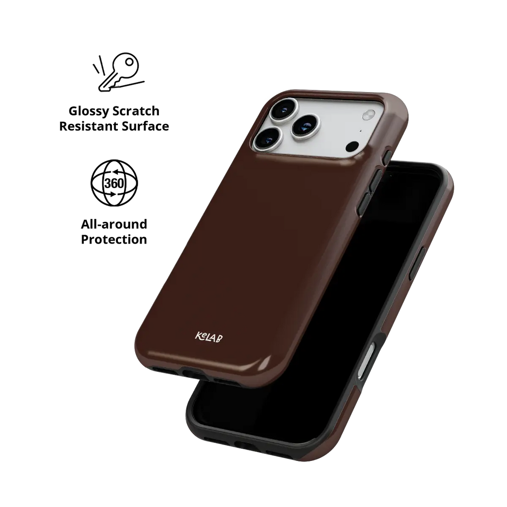 Espresso | Solid Rich Brown iPhone Case