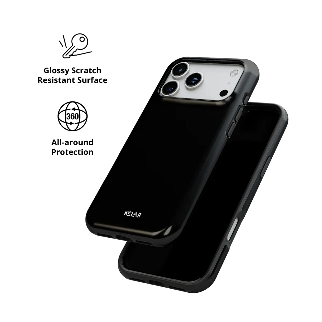 Solid Black | Minimalist Black iPhone Case