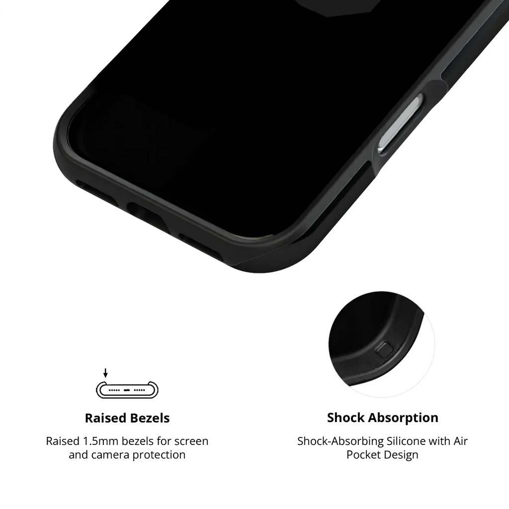 Solid Black | Minimalist Black iPhone Case
