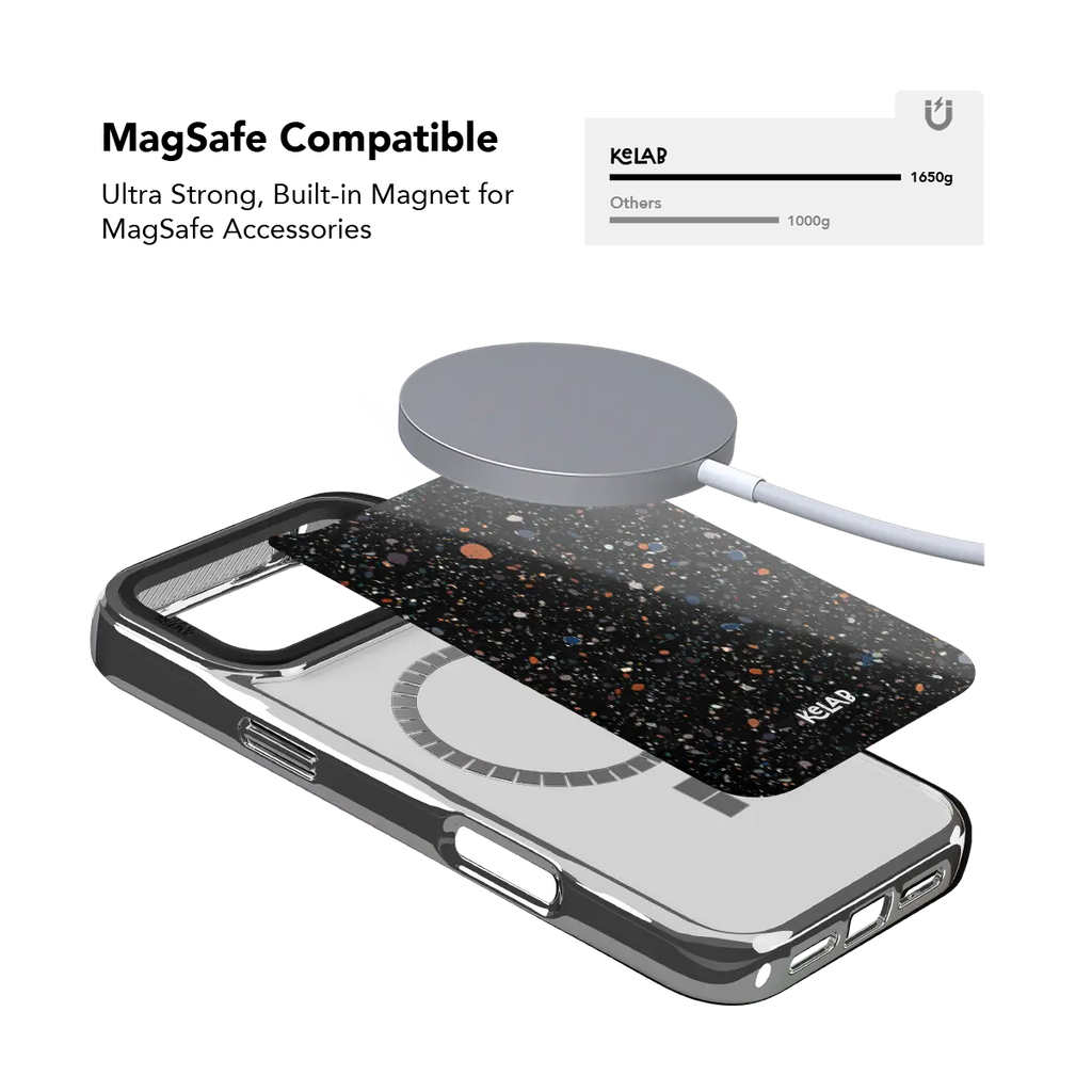 Obsidian Mist | Black Paint Splatter iPhone Case