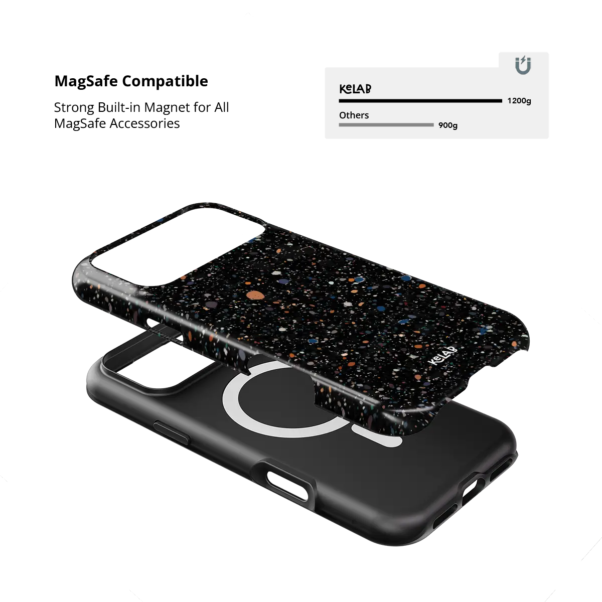 Obsidian Mist | Black Paint Splatter iPhone Case