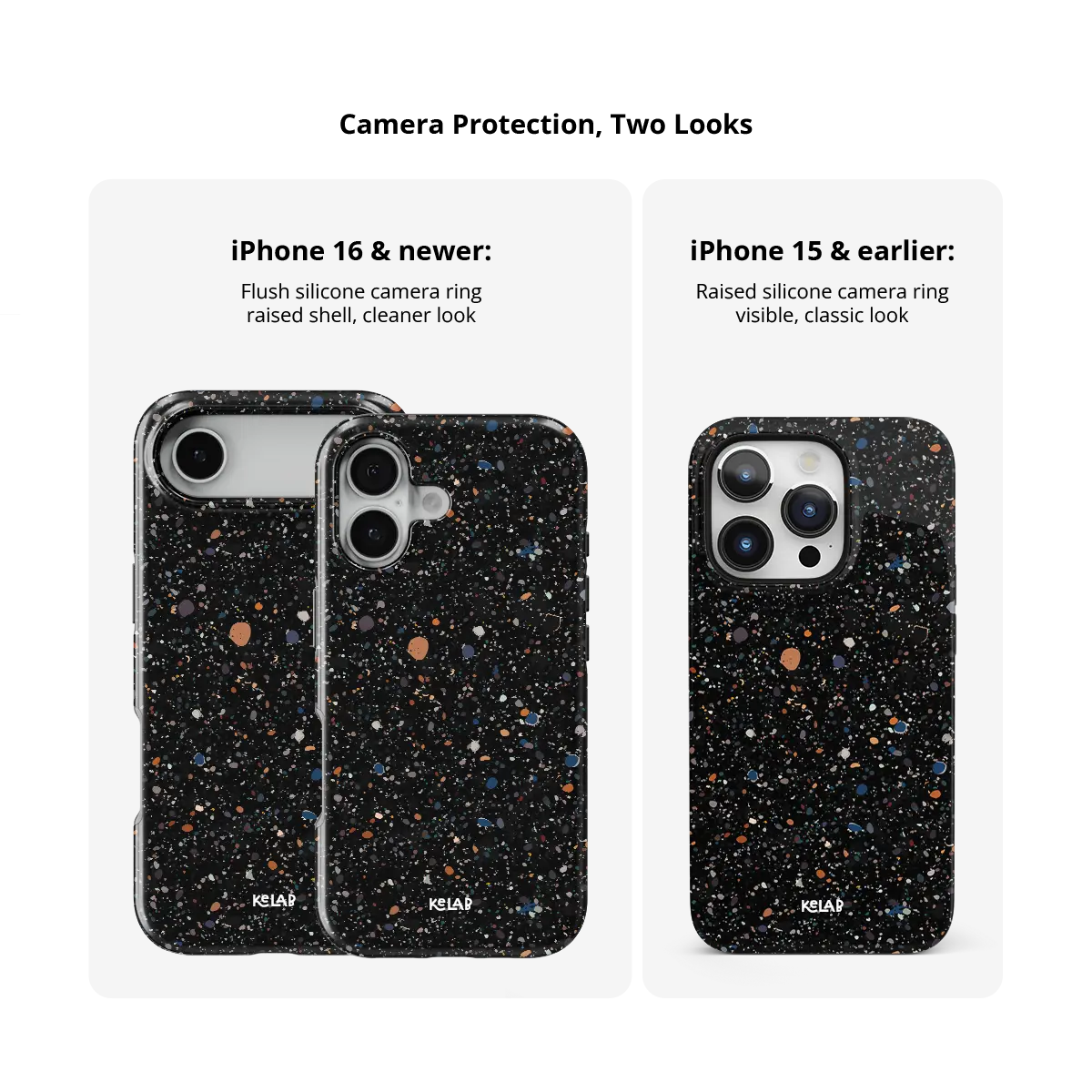 Obsidian Mist | Black Paint Splatter iPhone Case