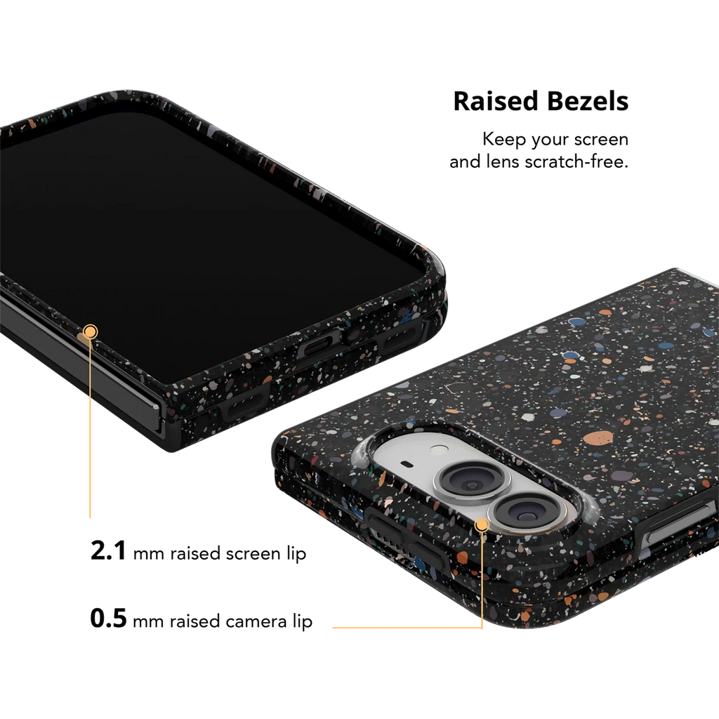 Obsidian Mist | Black Paint Splatter iPhone Case