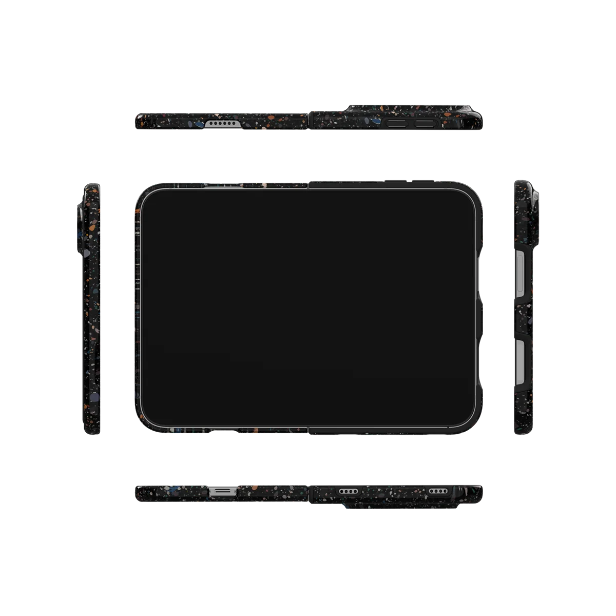Obsidian Mist | Black Paint Splatter iPhone Case