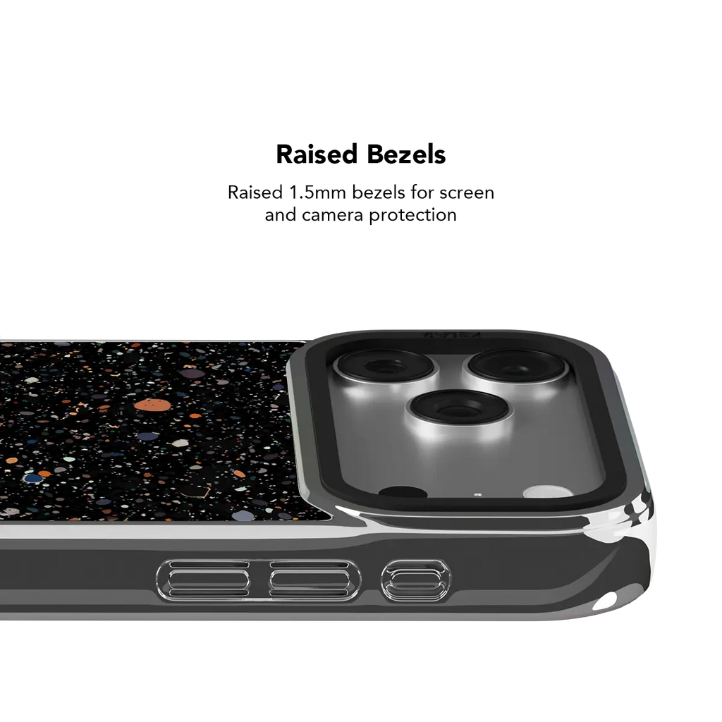 Obsidian Mist | Black Paint Splatter iPhone Case