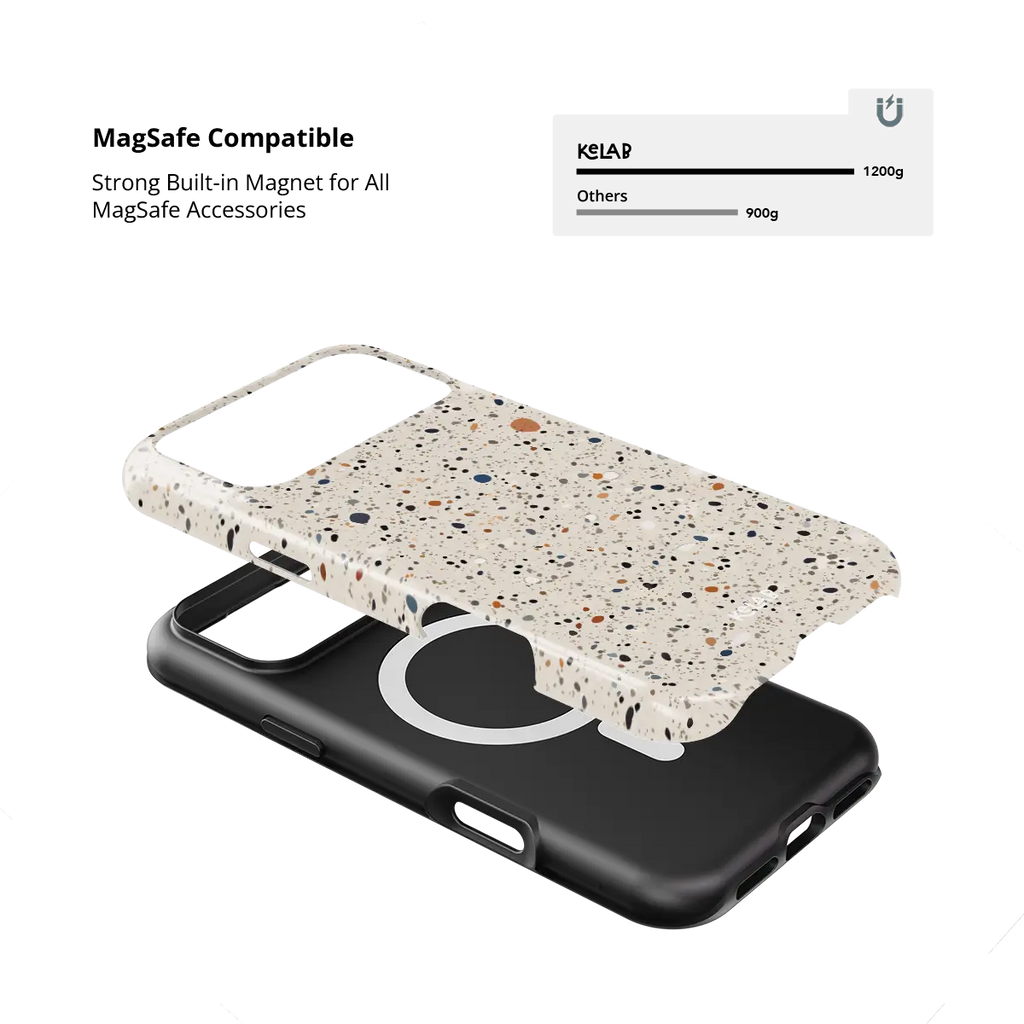 Ivory Haze | Ivory Paint Splatter iPhone Case