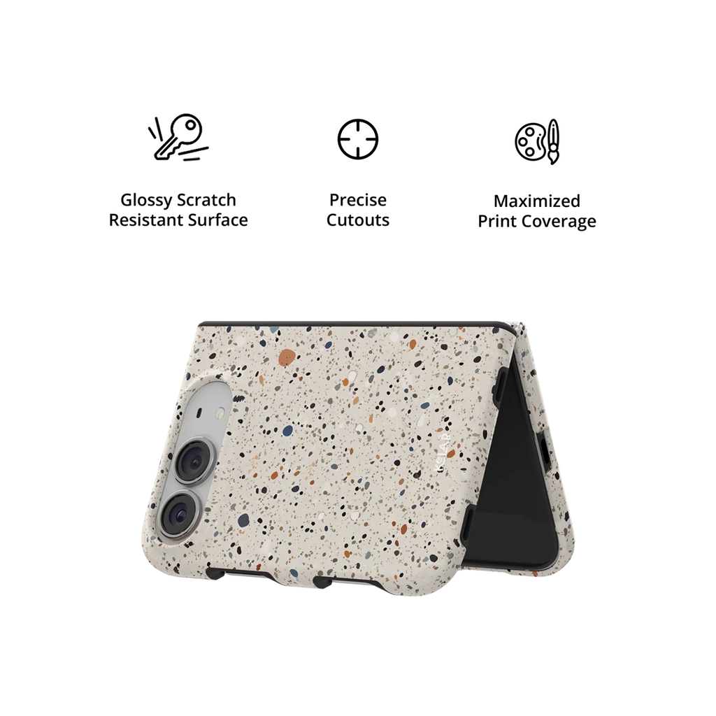 Ivory Haze | Ivory Paint Splatter iPhone Case