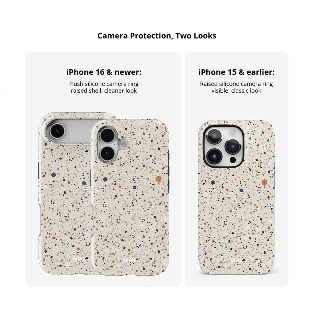 Ivory Haze | Ivory Paint Splatter iPhone Case