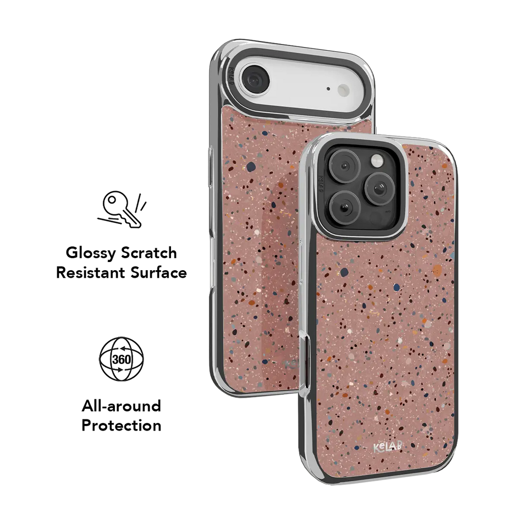 Rose Clay | Pink Paint Splatter iPhone Case