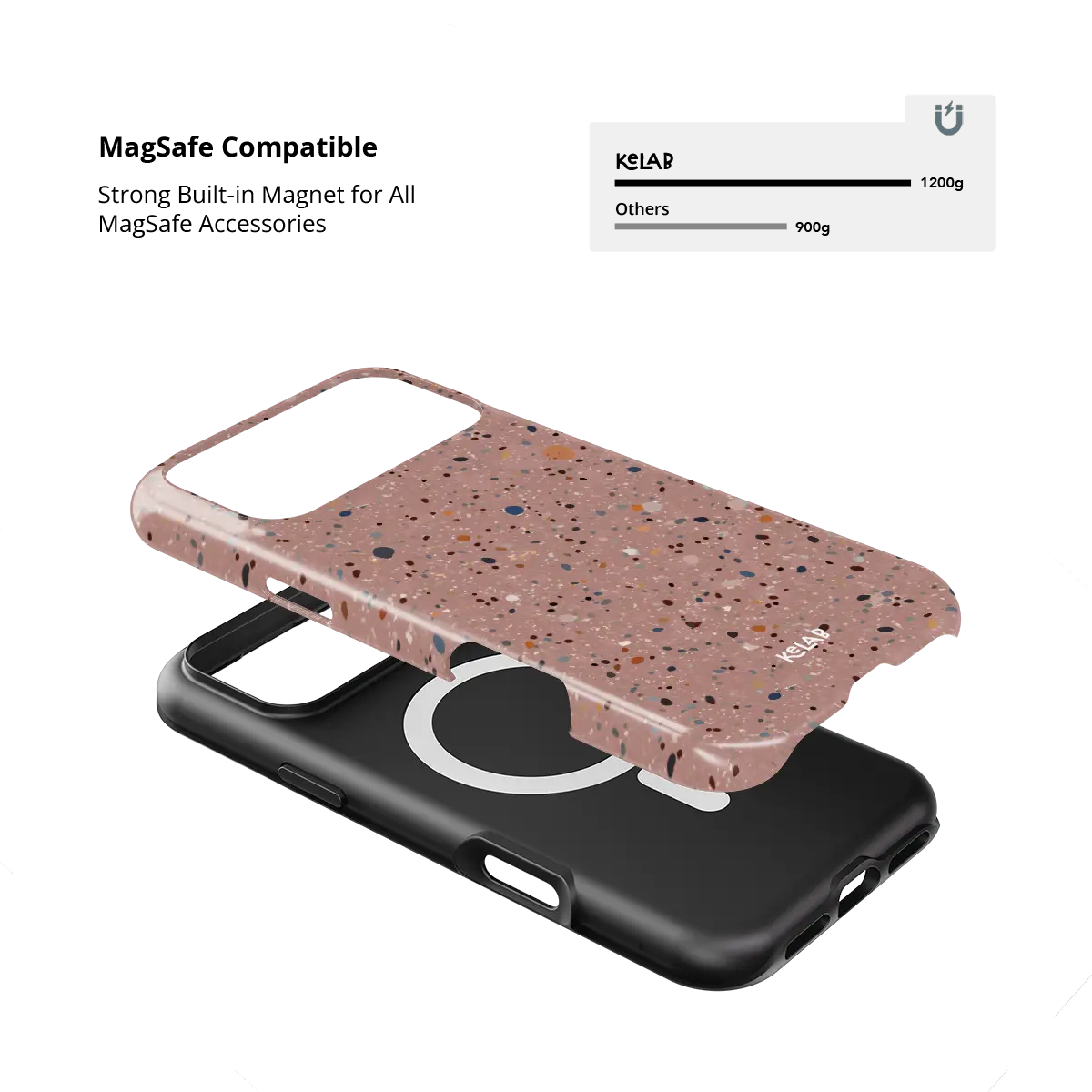 Rose Clay | Pink Paint Splatter iPhone Case