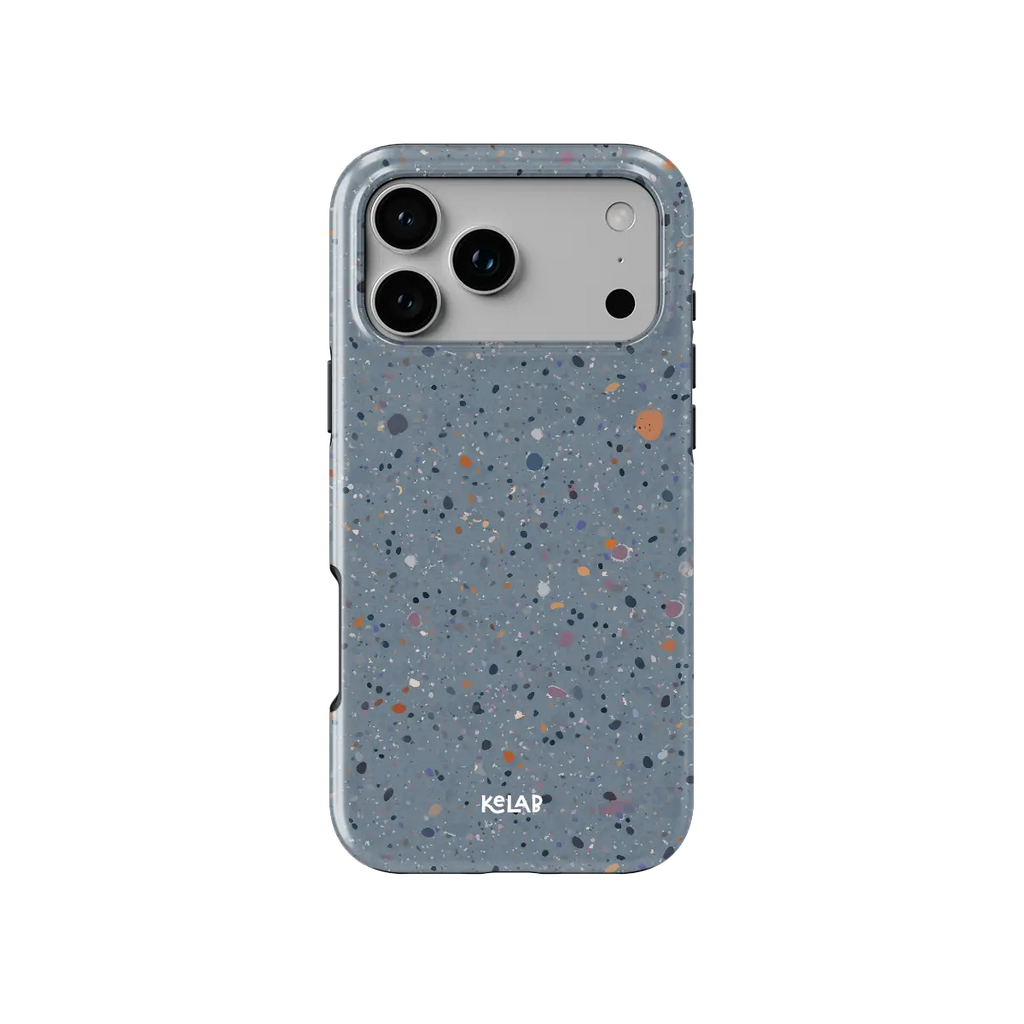 Seaside Drift | Blue Paint Splatter iPhone Case