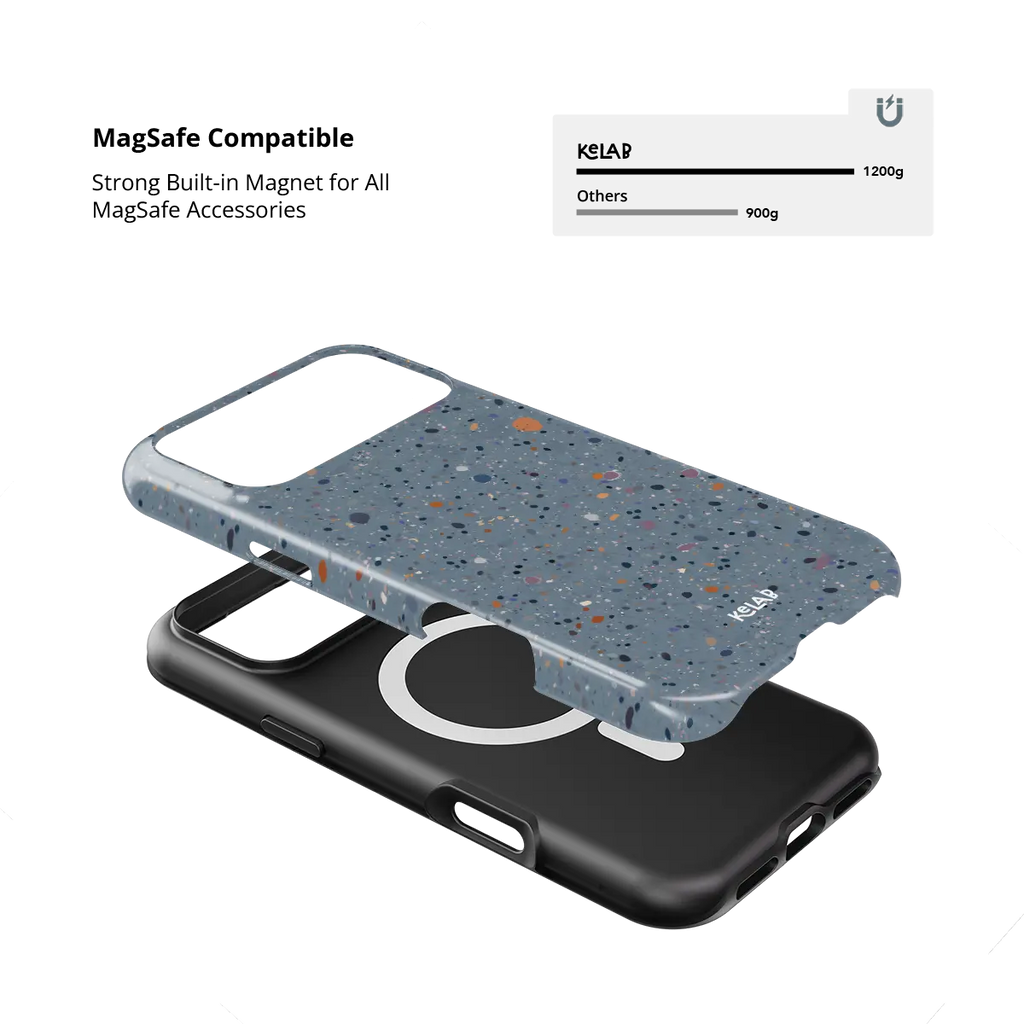 Seaside Drift | Blue Paint Splatter iPhone Case