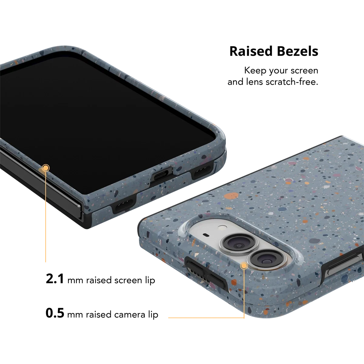 Seaside Drift | Blue Paint Splatter iPhone Case