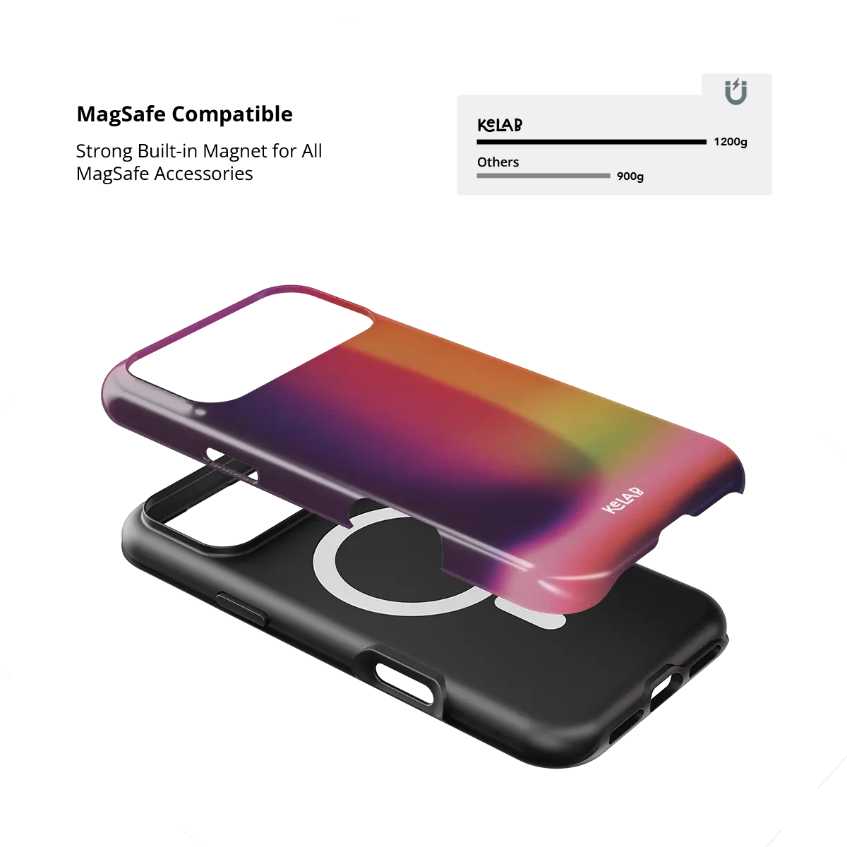 Lucid Ember | Purple Gradient Aura iPhone Case