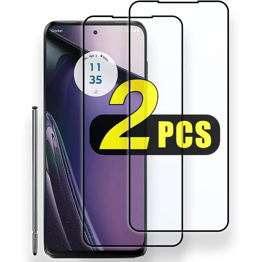 Entronix Clear Screen Protector Compatible with Moto Edge 2022 - 2-Piece Combo