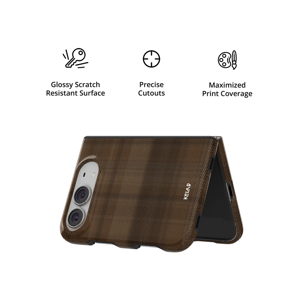 Chestnut | Brown Flannel Plaid iPhone Case