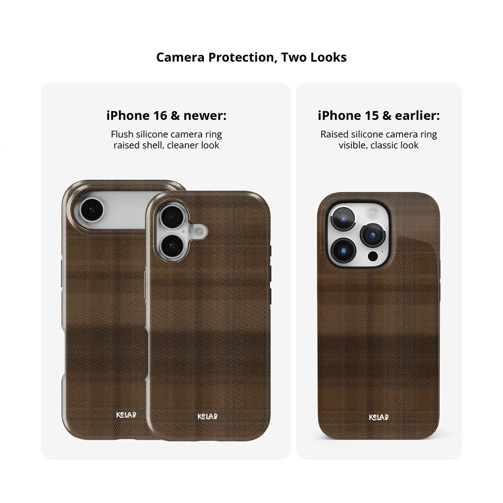 Chestnut | Brown Flannel Plaid iPhone Case