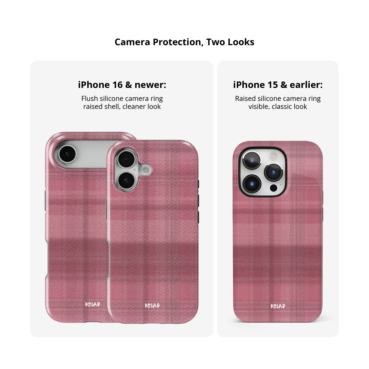 Rosé | Pink Flannel Plaid iPhone Case