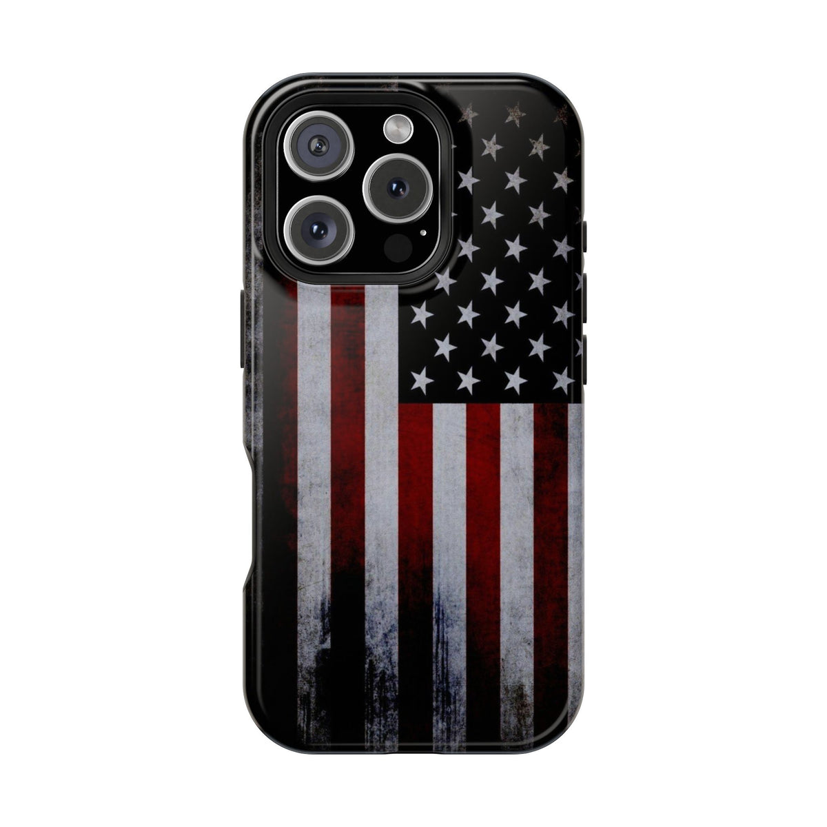 American Flag Magnetic Impact-Resistant Phone Case — Distressed USA Design