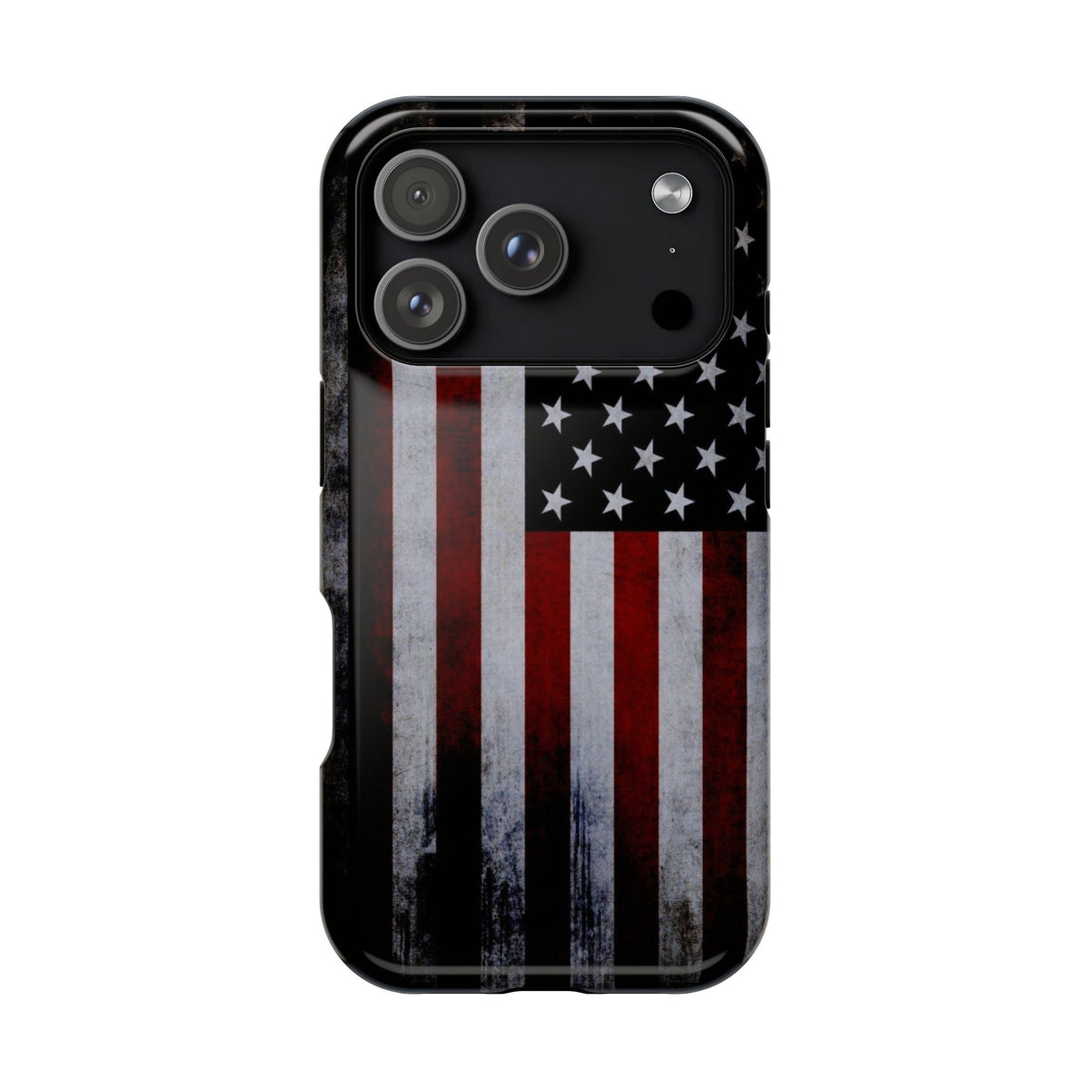 American Flag Magnetic Impact-Resistant Phone Case — Distressed USA Design