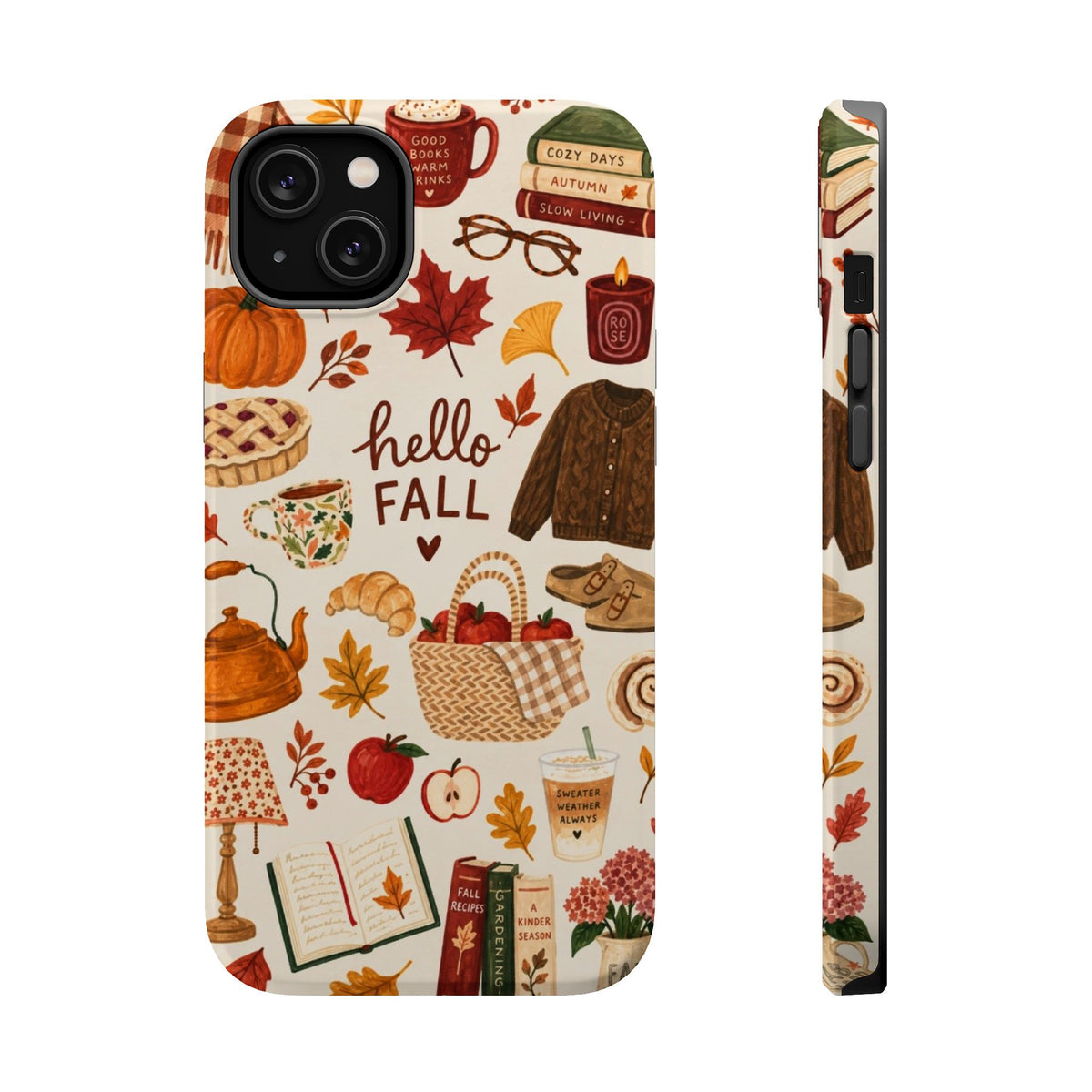 Phone Case — "Hello Fall" Autumn Collage Magnetic Impact-Resistant Case