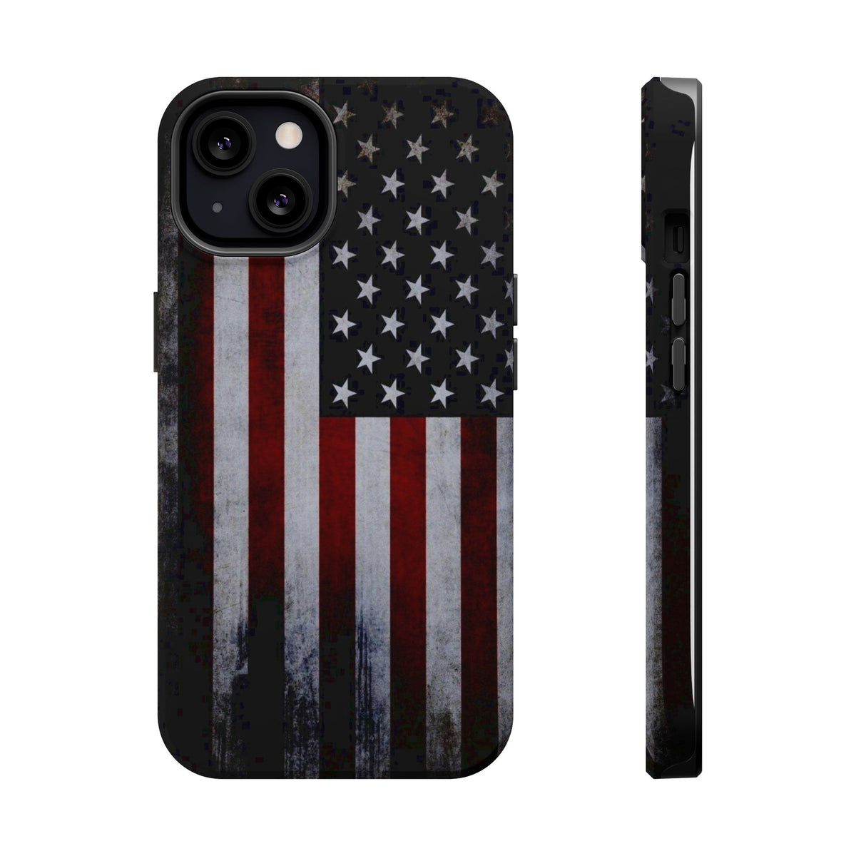 American Flag Magnetic Impact-Resistant Phone Case — Distressed USA Design