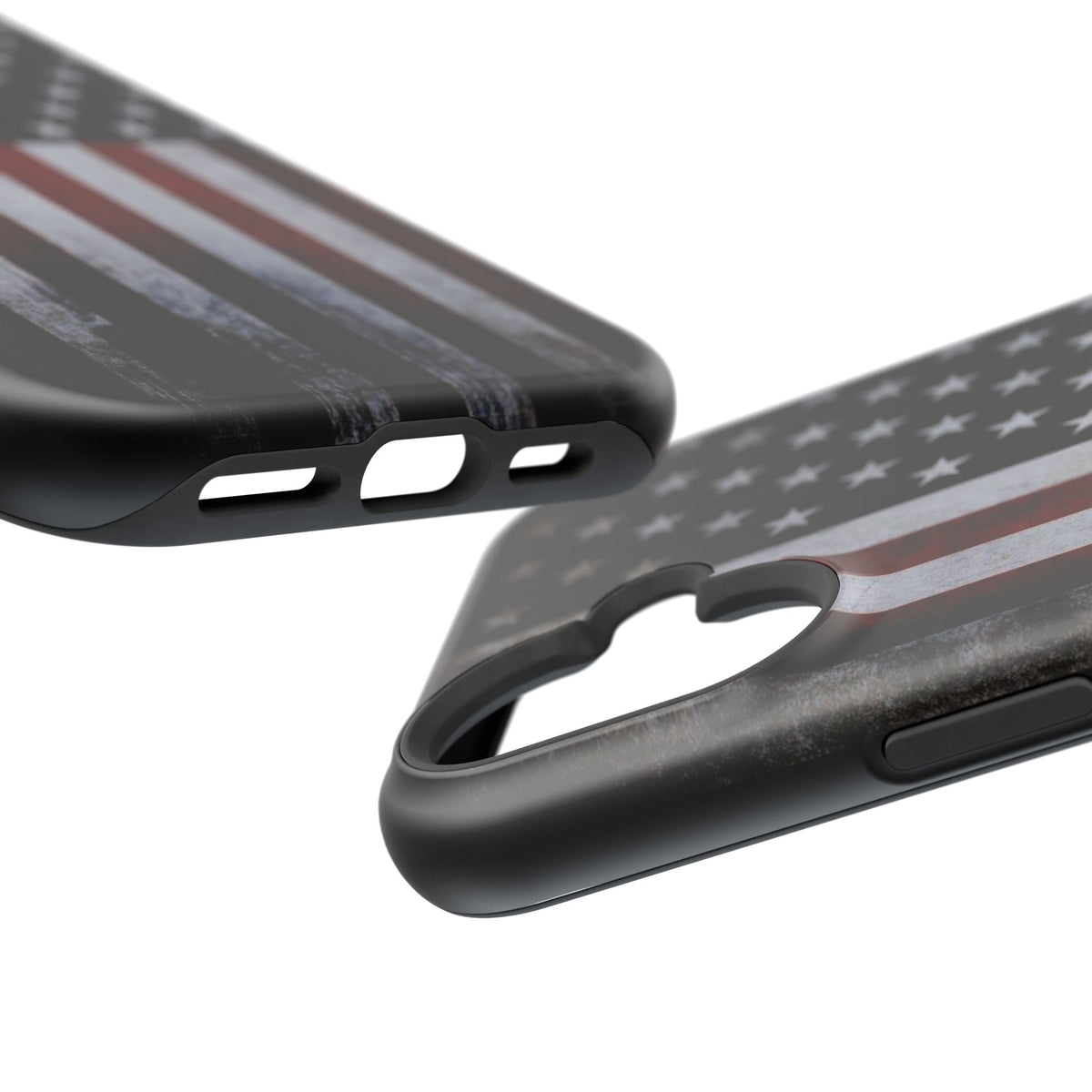 American Flag Magnetic Impact-Resistant Phone Case — Distressed USA Design