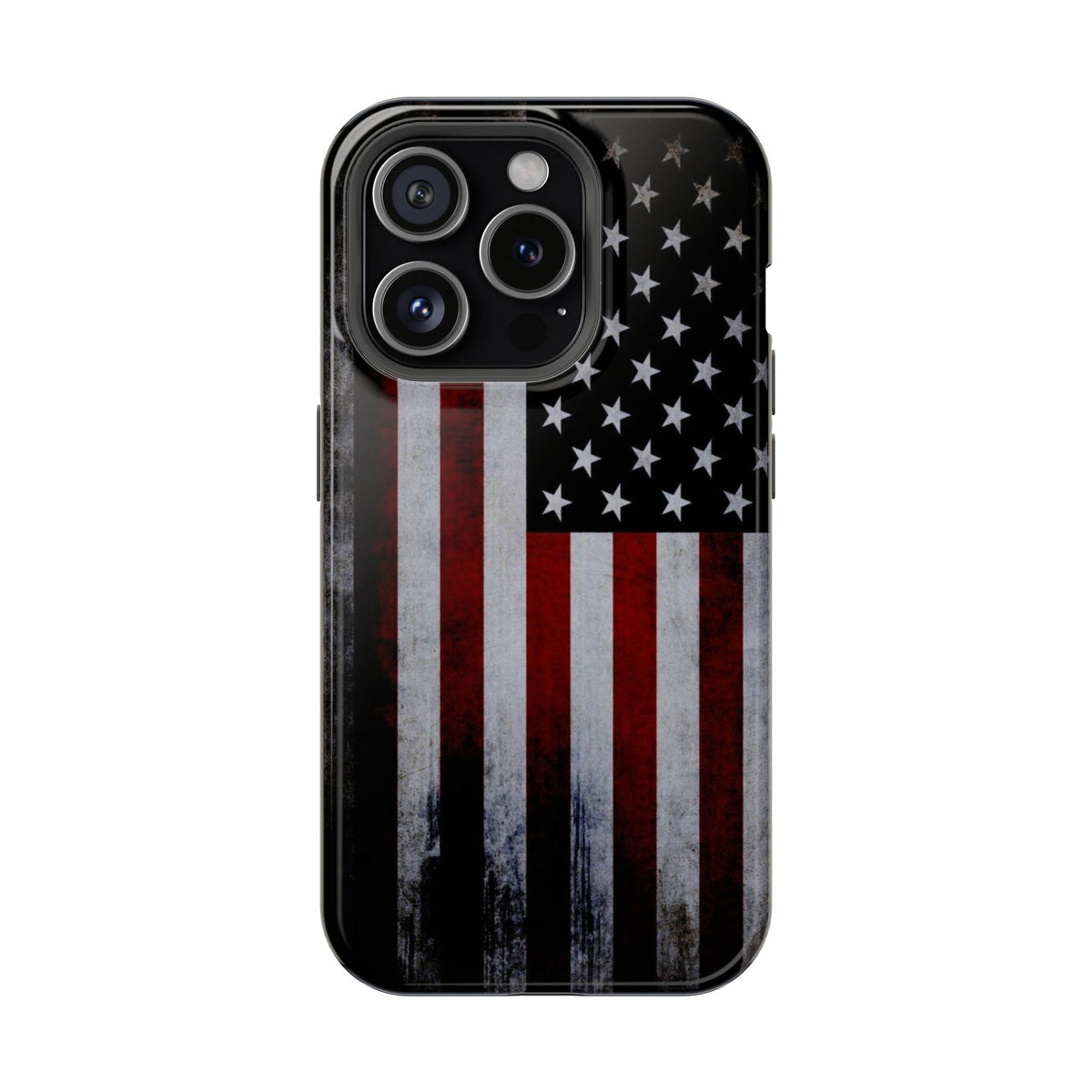 American Flag Magnetic Impact-Resistant Phone Case — Distressed USA Design