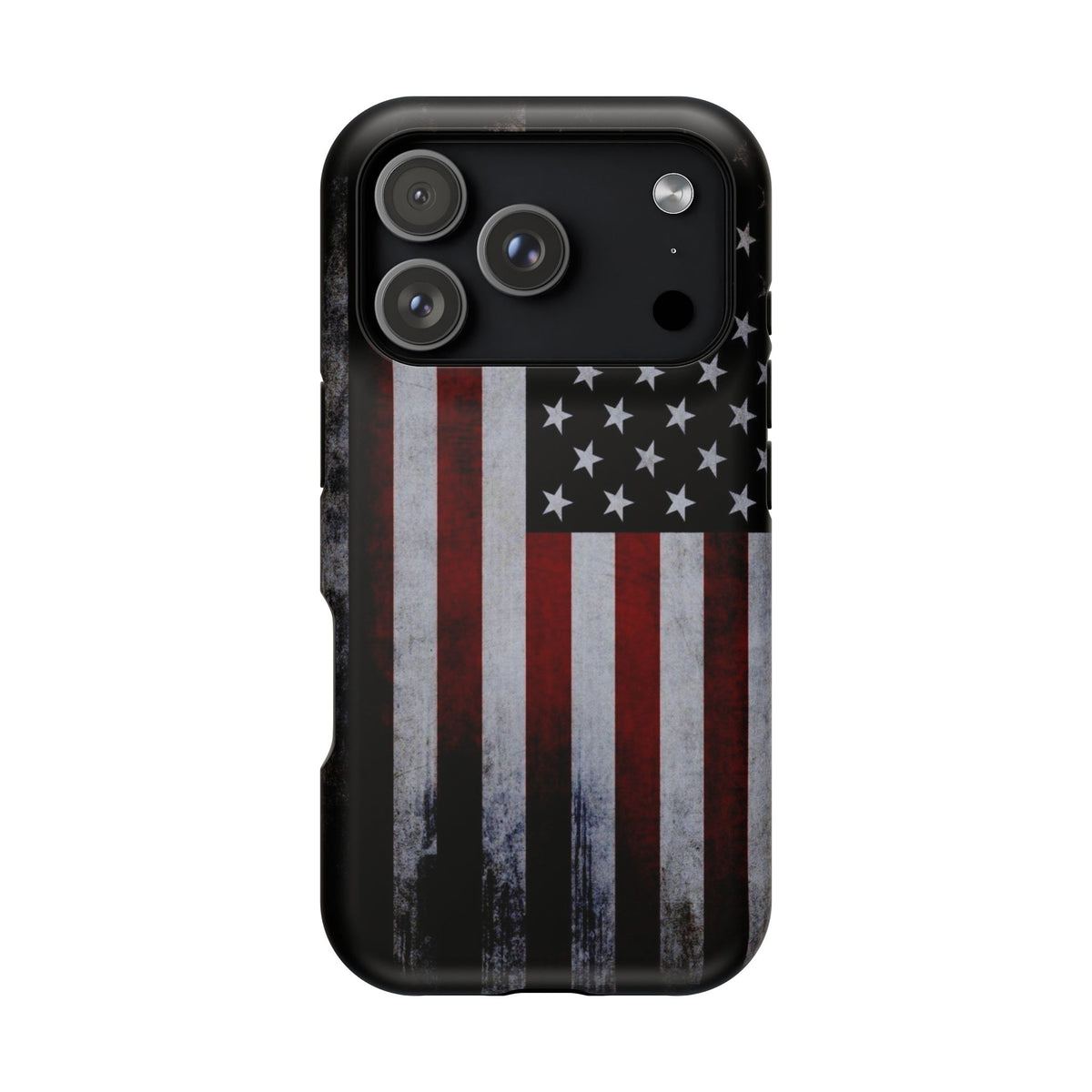 American Flag Magnetic Impact-Resistant Phone Case — Distressed USA Design