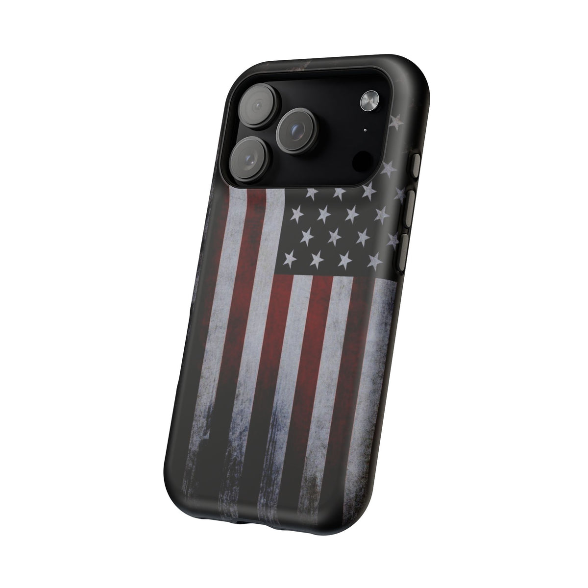 American Flag Magnetic Impact-Resistant Phone Case — Distressed USA Design