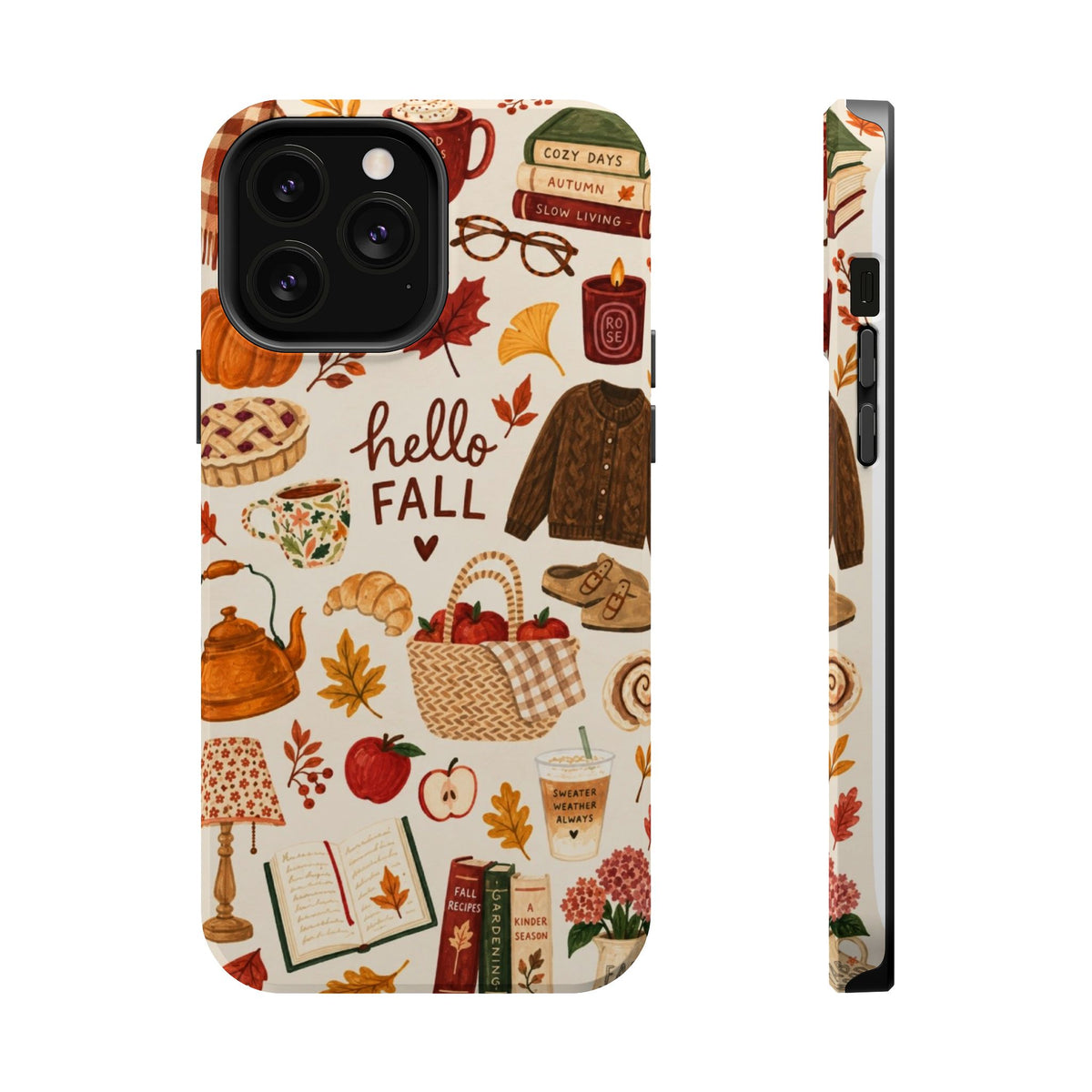 Phone Case — "Hello Fall" Autumn Collage Magnetic Impact-Resistant Case