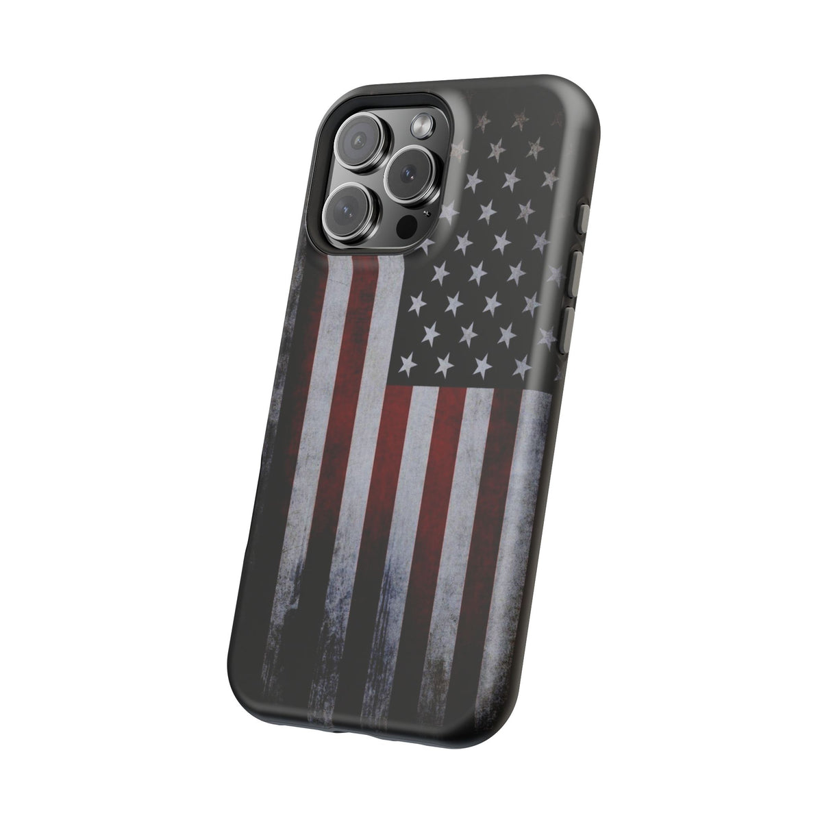 American Flag Magnetic Impact-Resistant Phone Case — Distressed USA Design