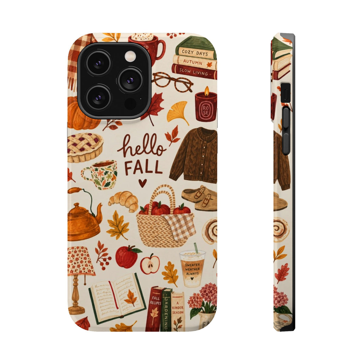 Phone Case — "Hello Fall" Autumn Collage Magnetic Impact-Resistant Case