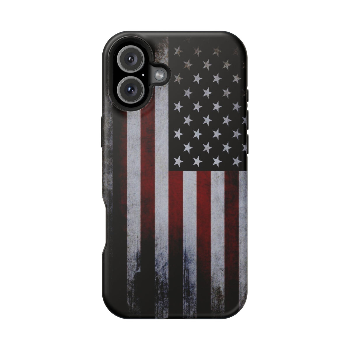 American Flag Magnetic Impact-Resistant Phone Case — Distressed USA Design