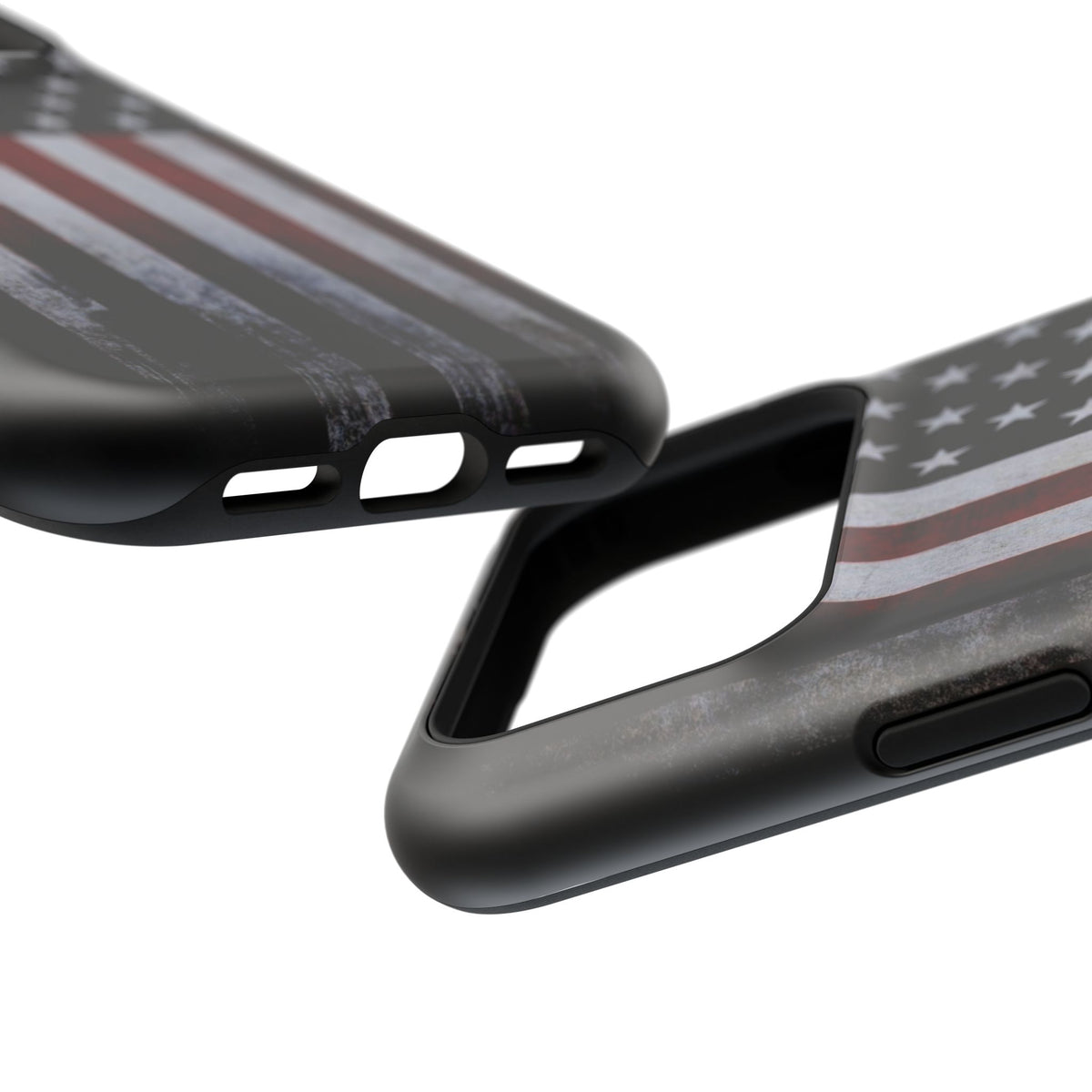 American Flag Magnetic Impact-Resistant Phone Case — Distressed USA Design