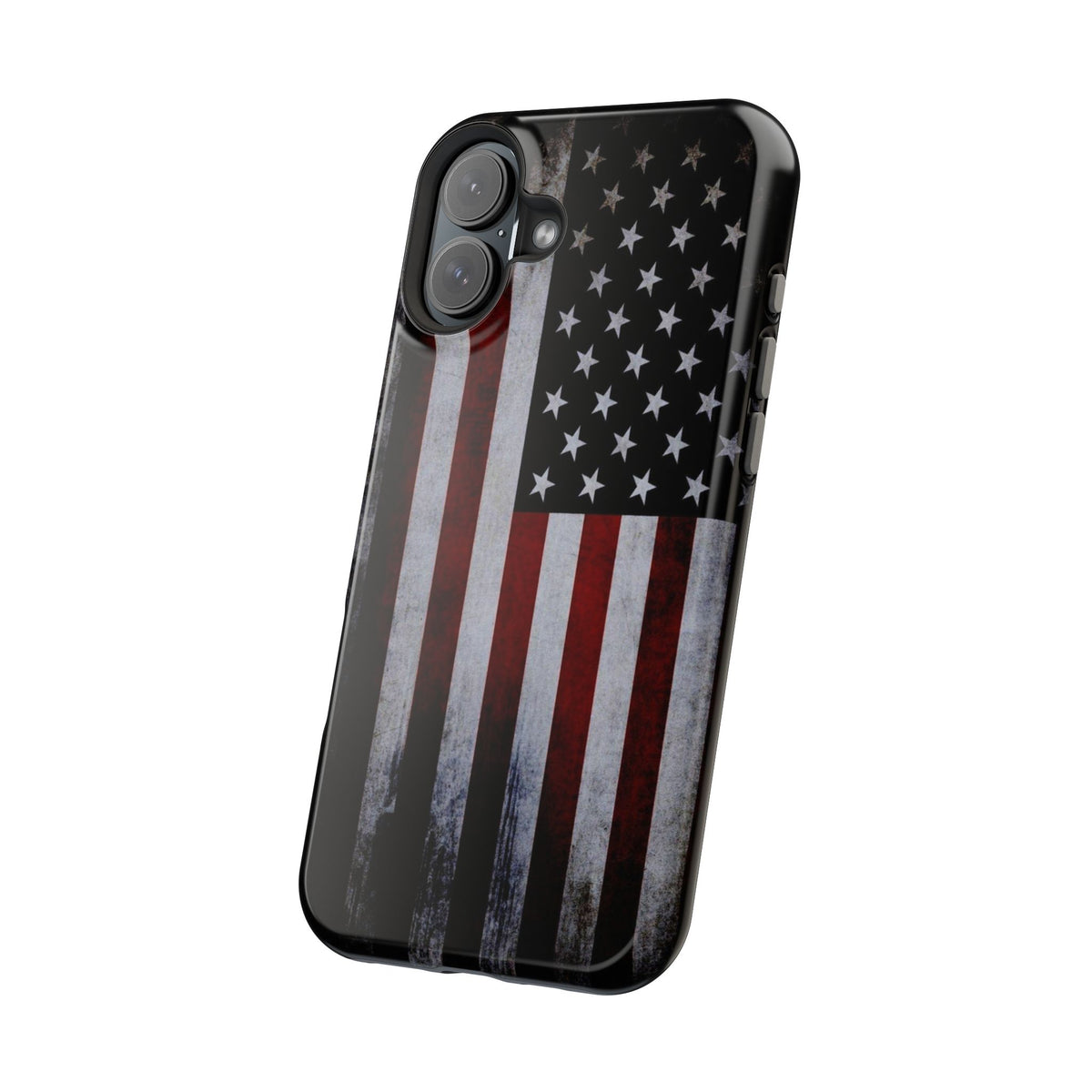 American Flag Magnetic Impact-Resistant Phone Case — Distressed USA Design