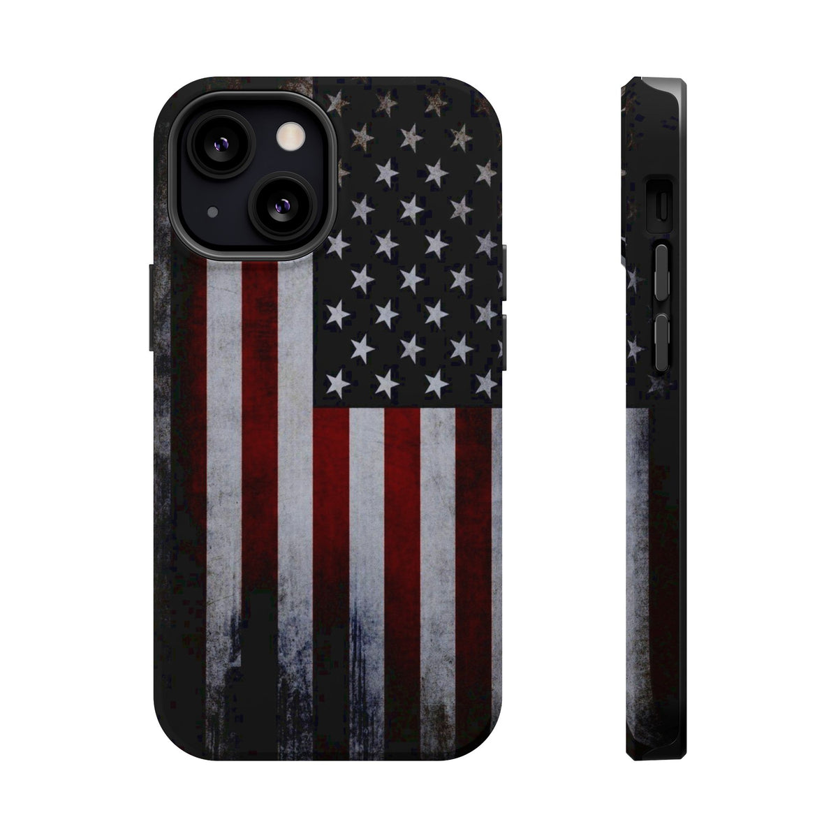 American Flag Magnetic Impact-Resistant Phone Case — Distressed USA Design