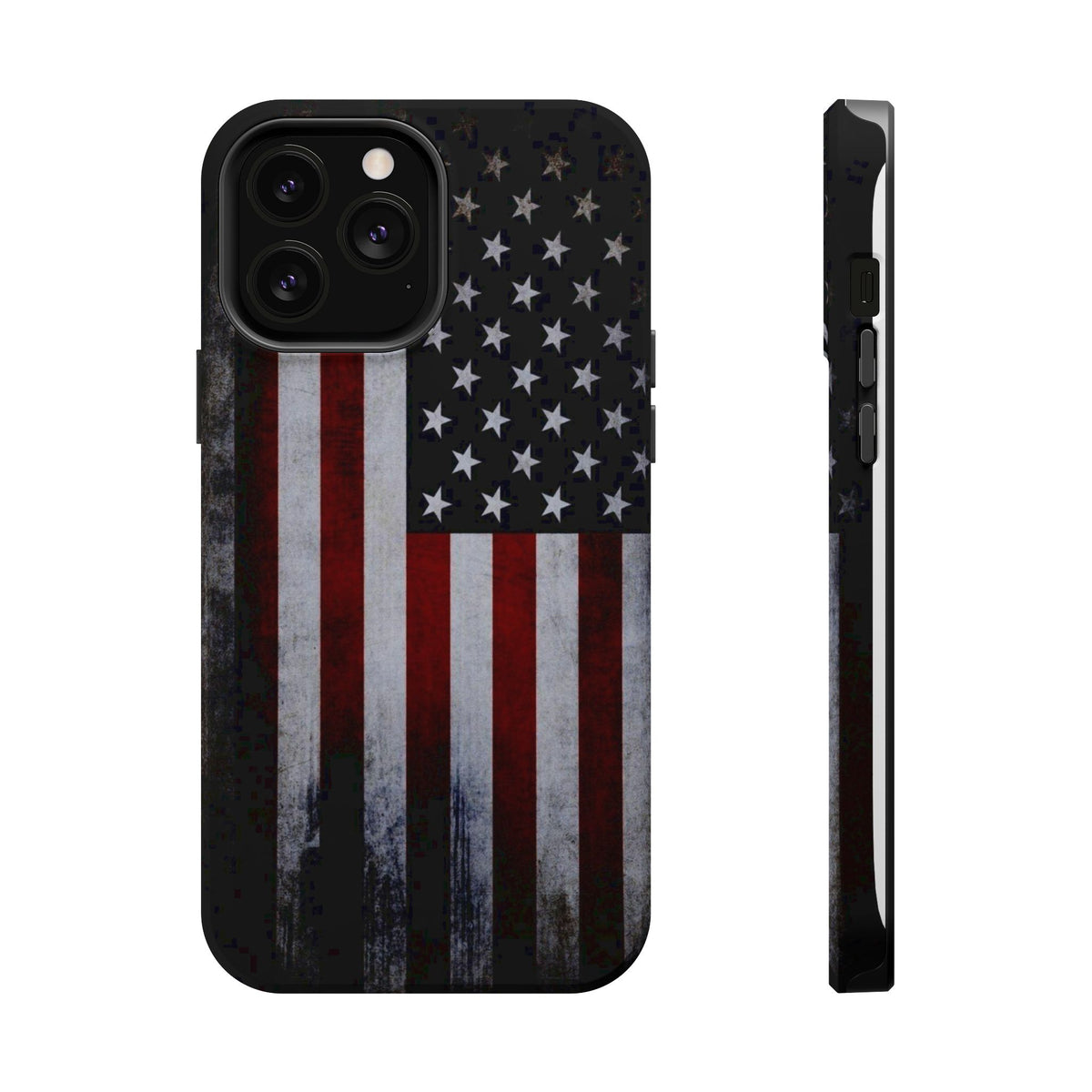 American Flag Magnetic Impact-Resistant Phone Case — Distressed USA Design