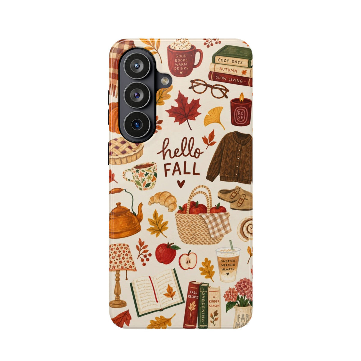 Phone Case — "Hello Fall" Autumn Collage Magnetic Impact-Resistant Case