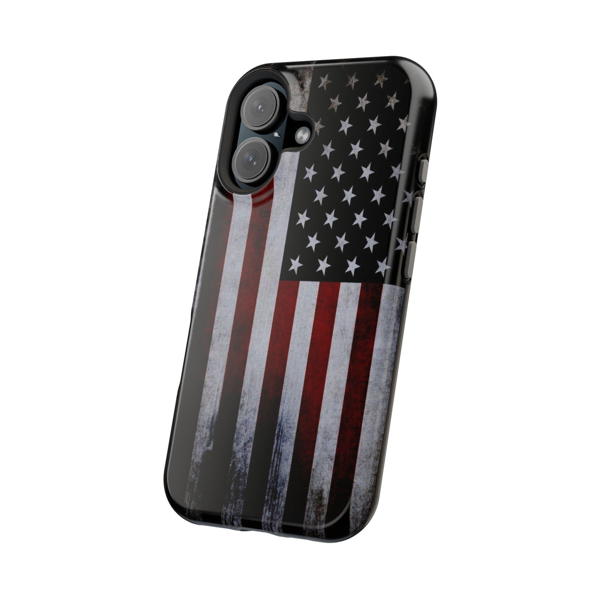 American Flag Magnetic Impact-Resistant Phone Case — Distressed USA Design
