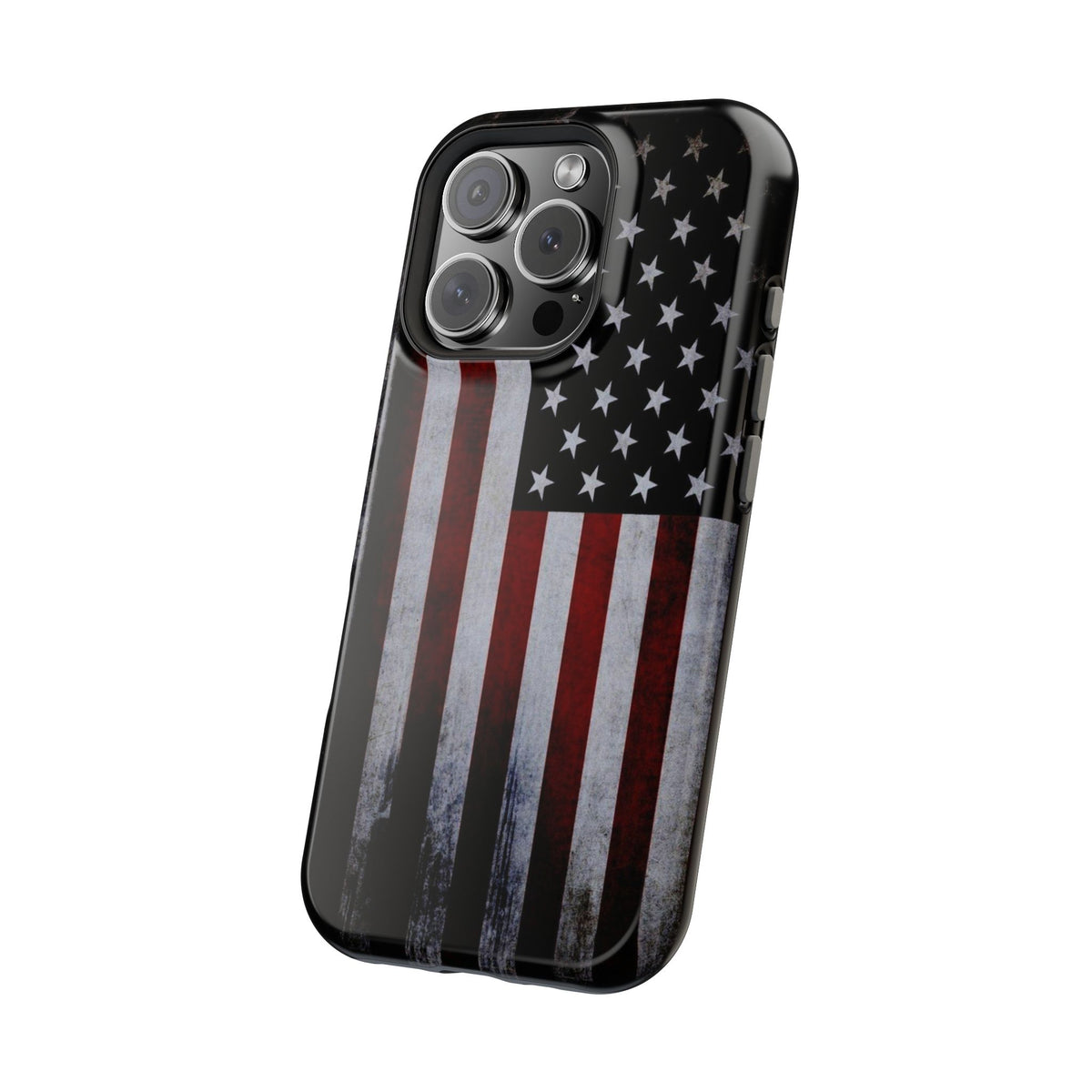 American Flag Magnetic Impact-Resistant Phone Case — Distressed USA Design