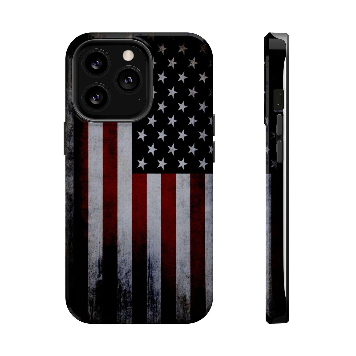 American Flag Magnetic Impact-Resistant Phone Case — Distressed USA Design