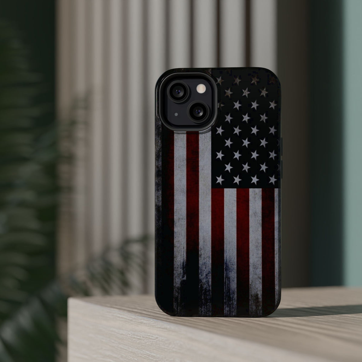 American Flag Magnetic Impact-Resistant Phone Case — Distressed USA Design