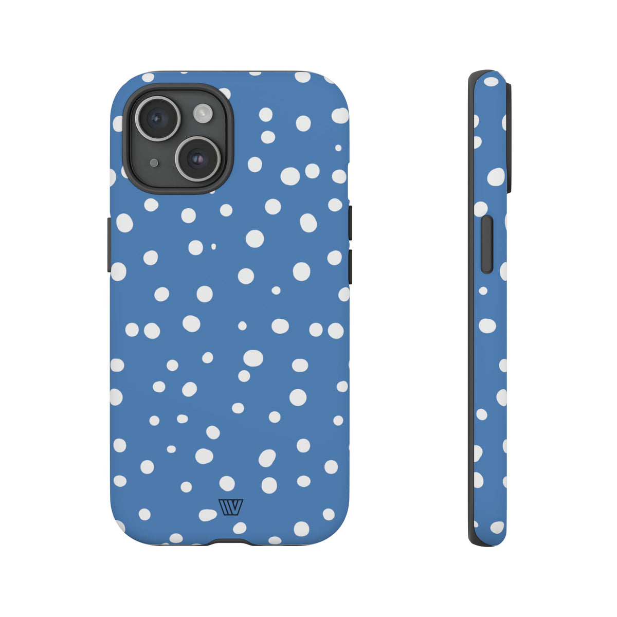 DUSTY BLUE DOTS | Tough Phone Case
