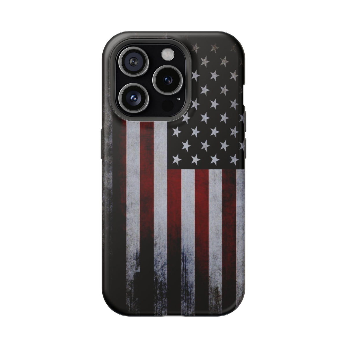 American Flag Magnetic Impact-Resistant Phone Case — Distressed USA Design