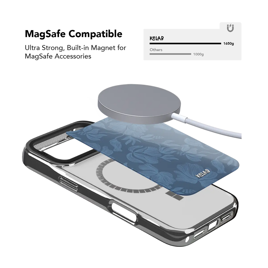 Cerulean | Dusty Blue Floral iPhone Case