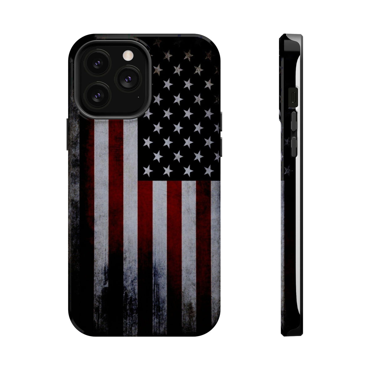American Flag Magnetic Impact-Resistant Phone Case — Distressed USA Design