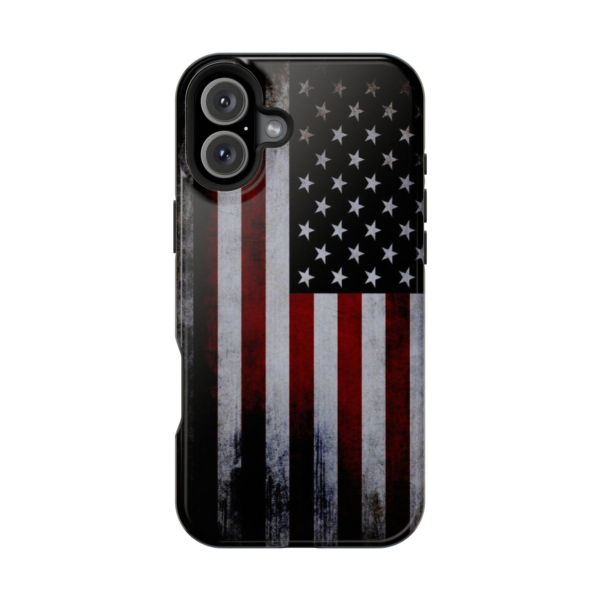 American Flag Magnetic Impact-Resistant Phone Case — Distressed USA Design