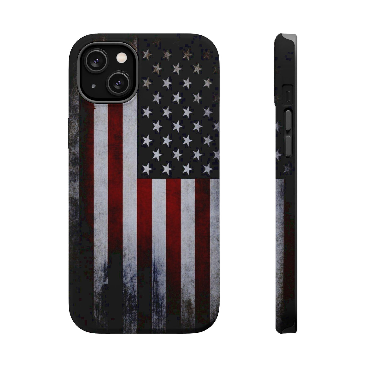 American Flag Magnetic Impact-Resistant Phone Case — Distressed USA Design